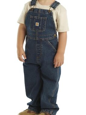 Boys Carhartt Denim Bib Overalls